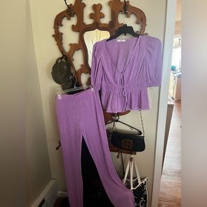 Two piece mango set in purple !